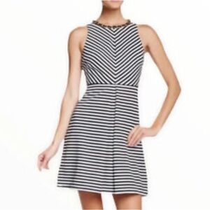 Jessica Simpson Black and White Halter Mini Dress